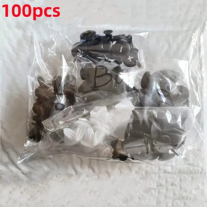 Clip de sujeción para guardabarros de coche, pasador de retención, remache, parachoques para panel de puerta, kit de sujeción, bolsa/caja, 50/100 piezas