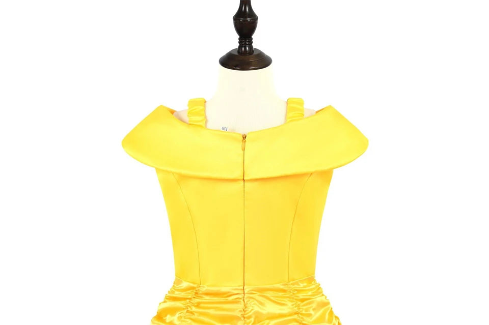 Children's Halloween Role Play Fairy Princess Belle Dress Xmas Carnival Masquerade Performance Birthday Party Fancy Girl Clothes
