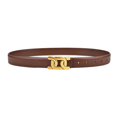 1Pcs Women's Retro Belt Alloy Buckle Fashion Belt Casual Jeans Belt High End Long Skirt Pants Belt