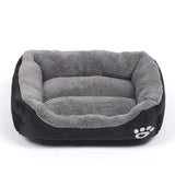 Soft Square Large Dog Sofa Elastic Dog House Cushion Winter Warm Medium Dog Bed Washable Cat Kennel House Accessories