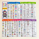 12PB Vocabulary Flashcards Educational Learning Cards Sight Words Flash Cards