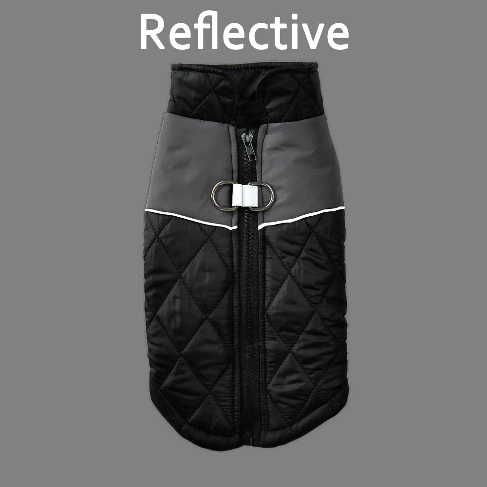 Winter Dog Jacket Windproof Reflective Pet Clothes For Small Big Dogs Cat Costume Puppy Coat Vest With D-ring Chihuahua Outfits