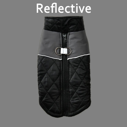 Winter Dog Jacket Windproof Reflective Pet Clothes For Small Big Dogs Cat Costume Puppy Coat Vest With D-ring Chihuahua Outfits