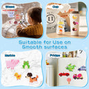 Kids' Reusable DIY Sticker Books Multi-Theme Bubble Sticker Jelly Stickers Portable Montessori Sticker Toy Gifts for Children
