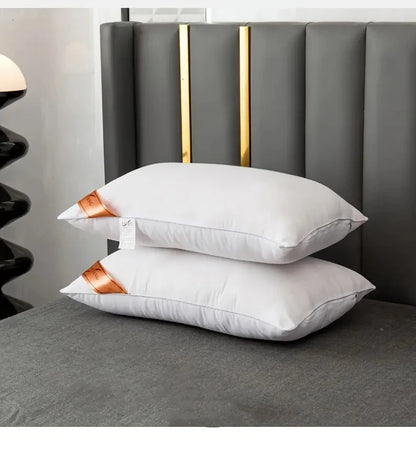 1pc White Bounce Back Pillow Solid Color Soft Comfortable Bedroom Bed Sleep 5star Hotel Home Single Adult Pillow