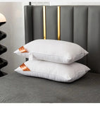 1pc White Bounce Back Pillow Solid Color Soft Comfortable Bedroom Bed Sleep 5star Hotel Home Single Adult Pillow