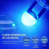T10 w5w canbus vidro cob led lâmpada do carro 6000k leitura cúpula lâmpada marcador cunha placa de licença lâmpada dc 12v branco azul vermelho luz