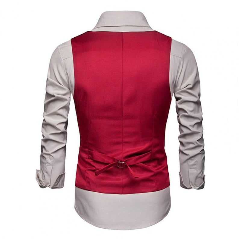 New Arrival Dress Vests For Men Slim Fit Mens Suit Vest Male Waistcoat  Casual Sleeveless Formal Business Jacket S-3XL