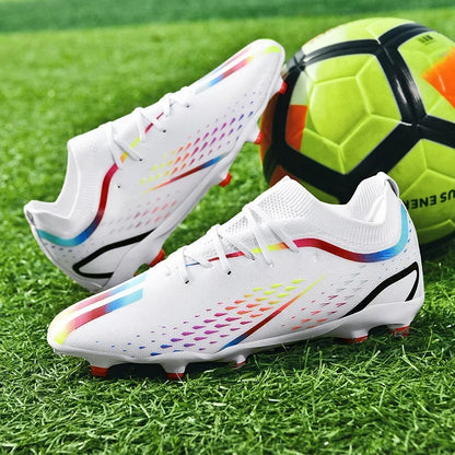 New Men Soccer Shoes Adult Kids Comfortable Football Boots Top Quality Breathable Sport Outdoor Training Shoes Non Slip FG