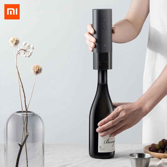 Nuevo abridor de vino eléctrico Xiaomi Mijia, abridor automático de botellas con batería para vino tinto y cerveza, con cortador de papel de aluminio, accesorios de cocina.
