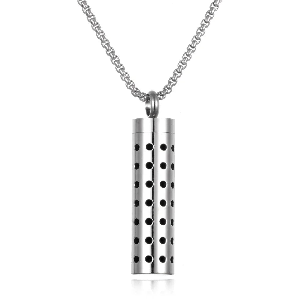 Stainless Steel Aromatherapy Necklace Diffuser Pendant Aroma Diffuser Locket Perfume Essential Oil Diffuser Pendant Necklace