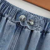Casual High Waist Chic Slim Straight Tube Full Length Pants Korean Fashion Office Lady Summer Plus Size Clothing