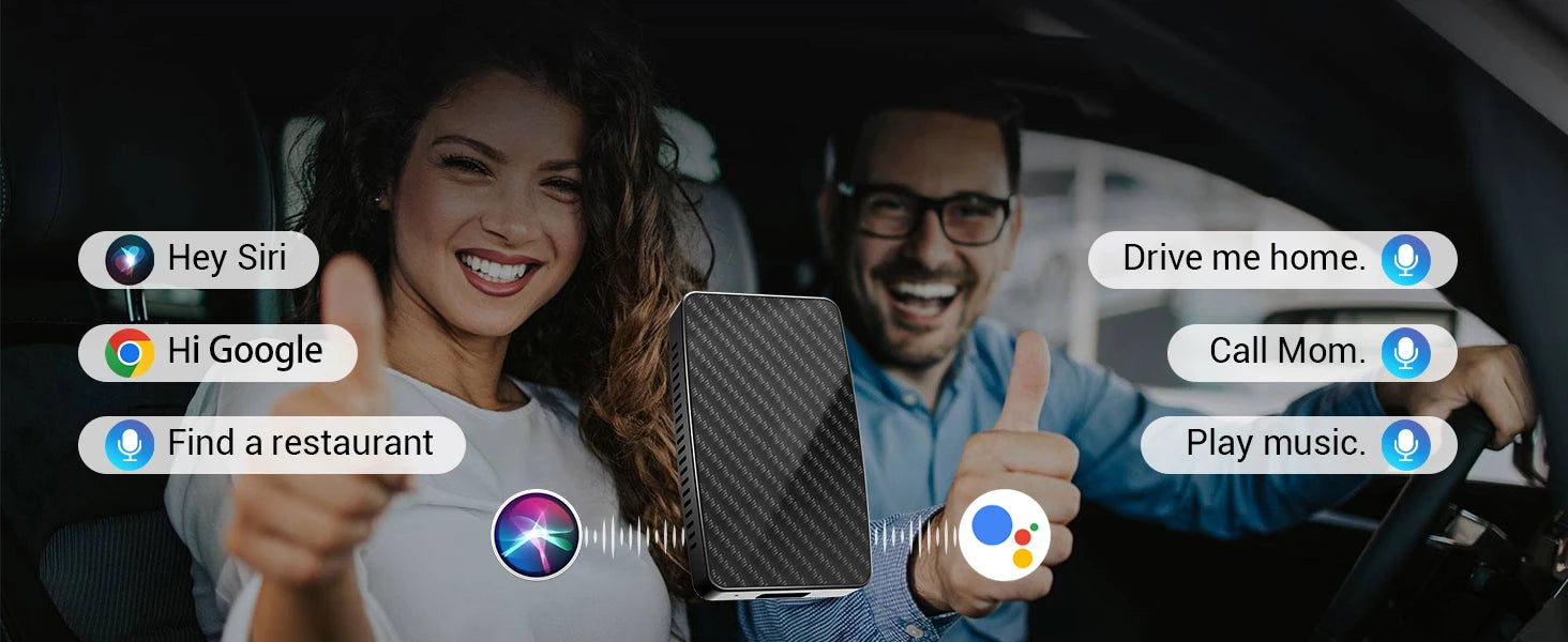 OTTOMOTION Android Ai Box Wireless CarPlay Adapter Android Auto Built in Youtube Netflix Tiktok IPTV for Car with Wired Carplay