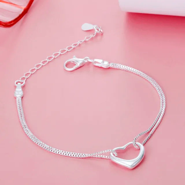 Fine 925 sterling silver Chain Stars Bracelets for women Charms fashion designer party Jewelry Holiday Wedding Gifts 