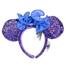 Diadema con orejas de Minnie y lazos grandes de Disney, ideal para disfraz de cosplay, de peluche, para adultos y niños. 