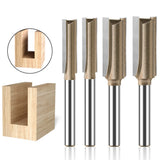 6mm Shank CNC Straight Bit Flush Trim Single Double Flute Router Bit Tungsten Carbide Milling Cutter Woodworking Tools