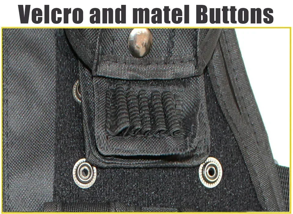 Chaleco táctico multibolsillos SWAT para caza al aire libre, entrenamiento, juego de CS, paintball, modular, guardia de seguridad