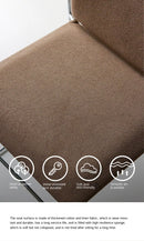 Realife Middle Ancient Style Dining Chair Nordic Design Home Study Chair Coffee Shop Soft Bag Backrest Chair Metal Frame 2025