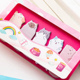 150 Sheets/set Cartoon Animals Sticky Notes Classified Indexing Stickers Bookmarks Notepads Stationery