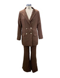 Women's Clothing 2023 Autumn New Solid Color Casual Suit Wide-leg Pants Suit Two-piece Suit Ensemble Femme 2 Pièces été