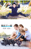 Adjustable Inline Roller Skate Shoes Professional Flashing Sliding Sneaker Outdoor Racing Speed Skating 4 Wheels Shoes Gifts