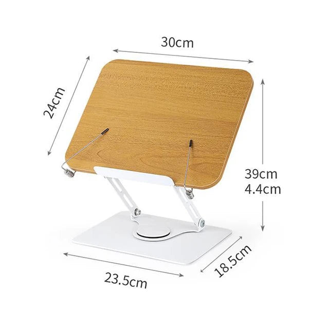 Adjustable Reading Stand, Reading Stand, 360° Rotating Base Cookbook Holder, Desk, School, Office Furniture 