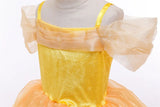 2025 Cosplay Belle Princess Dress Girls Dresses For Beauty and beast Party Clothing Magic stick crown Costume 3-12Y