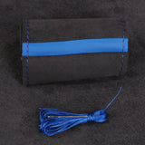 Universal Suede Car Steering Wheel Cover DIY Hand Sewing Soft Leather Braiding Cover For Auto Steering Wheel