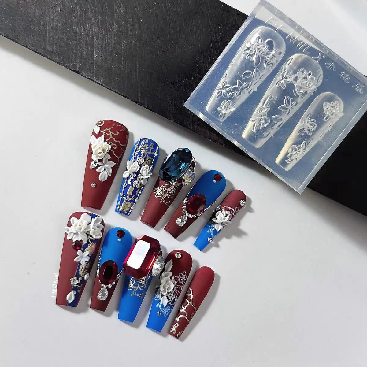 1pc  Snake Flamingo Jellyfish Dragon Dtream 3D Acrylic Mold  Nail Art DIY  Silicone  Nail Art Templates Nails Mold