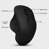 Dual Mode Wireless Computer Mice 1600 DPI Rechargeable Ergonomic Bluetooth Mouse For Laptop/Notebook/iPad/Tablet/Mac/Chromebook