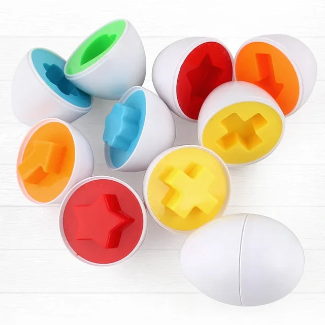 Eggs Screws 3D Puzzle Montessori Learning Education Math Toys Kids Shape Smart Game for Children Easter Educational Gifts 