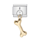 URING New Italian Charm Bracelet Pendant Series Shell Imitation Pearl Heart Personalized Assembly Chain Y2k DIY Making Jewelry