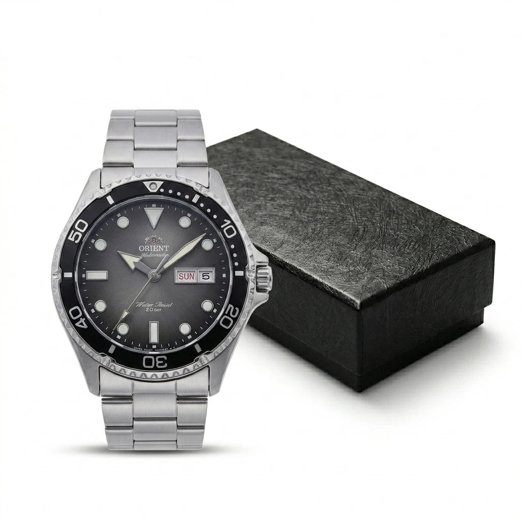 Relogio masculino automatico diver de mergulho em alo inox a prova de agua 200 M