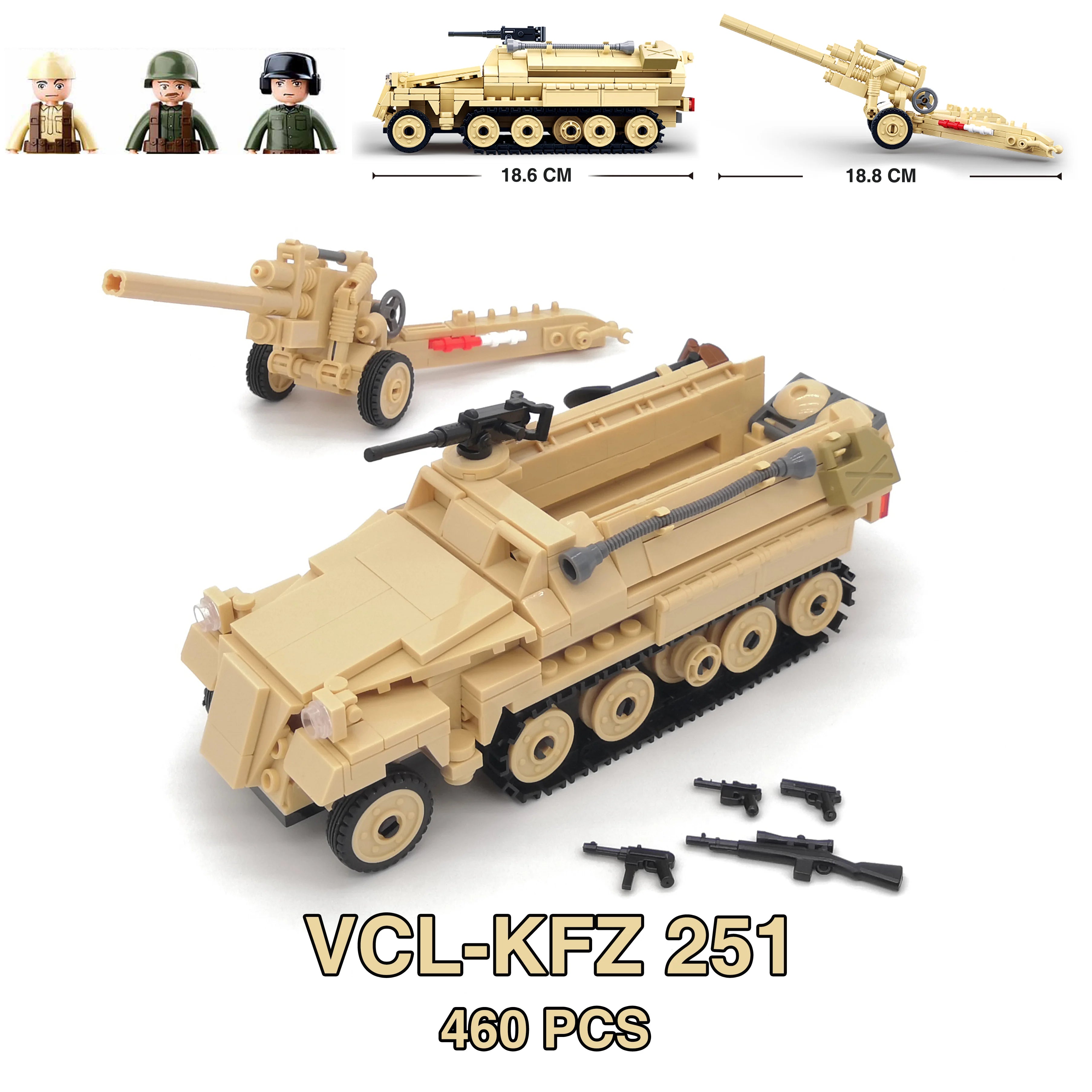 Military WW2 Tanks Tiger Sherman T34 Panzer Vehicle Airplane Army Soldier Weapons Model Building Block Brick Children Kids Toys