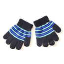 Guantes de invierno de punto a rayas para bebés, niños y niñas, de dedo completo, para exteriores, accesorios para niños de 1, 2, 3, 4 y 5 años 