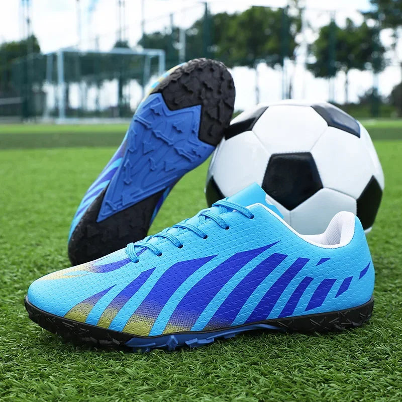 Short-spike Training Soccer Shoes Low-top Leather Sneakers Youth Football Shoes Cross-border