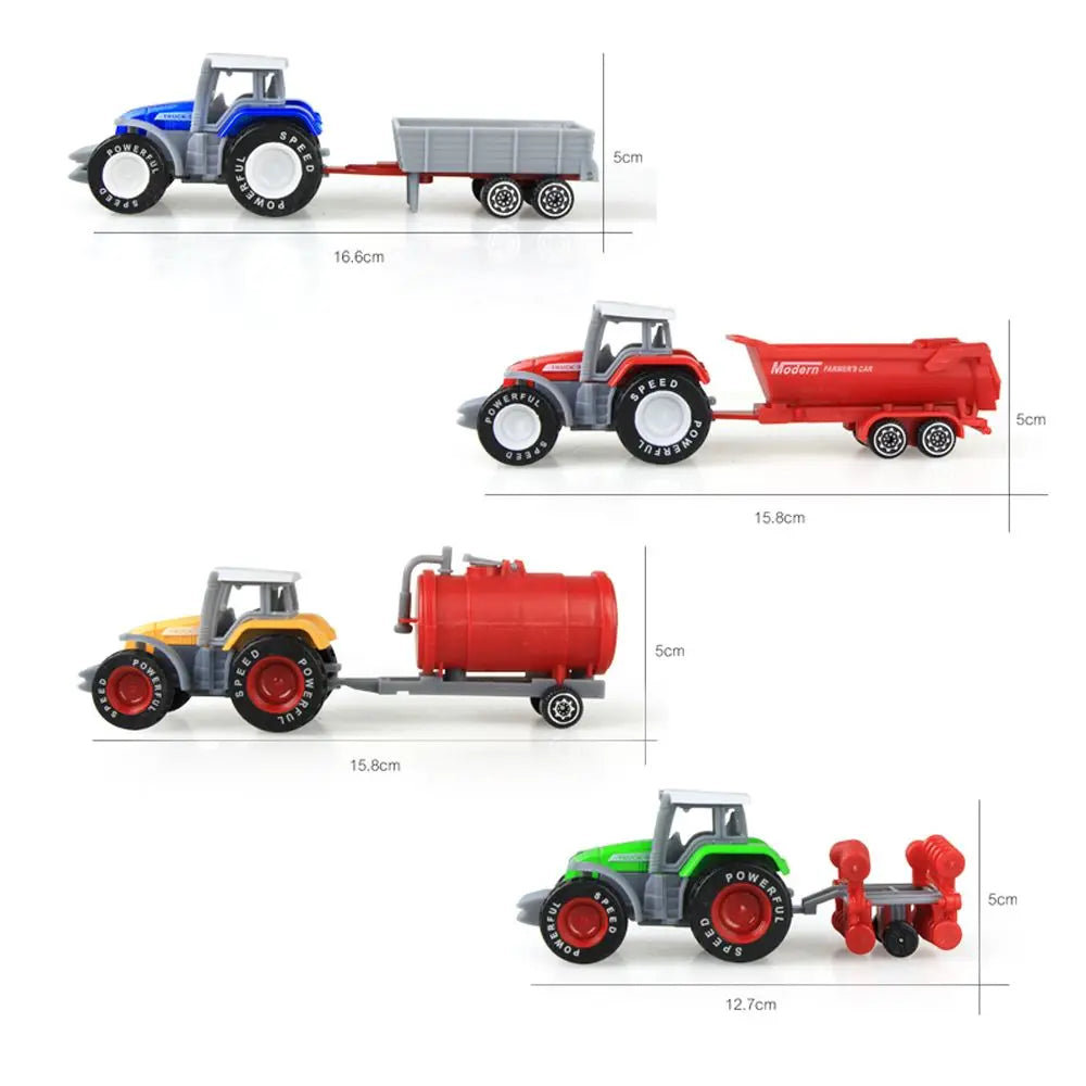 1pc Children Kids Alloy Tractor Dump Truck Educational Toy Tractor Toy Model Car Toys Farmer Vehicle Engineering Car Model