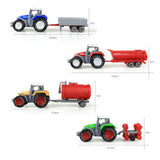 1pc Children Kids Alloy Tractor Dump Truck Educational Toy Tractor Toy Model Car Toys Farmer Vehicle Engineering Car Model