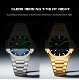 NIBOSI Brand Mens Watches Quartz Movement Watch Luxury Stainless Steel Calendar Waterproof Sport Simple Wristwatches for Man