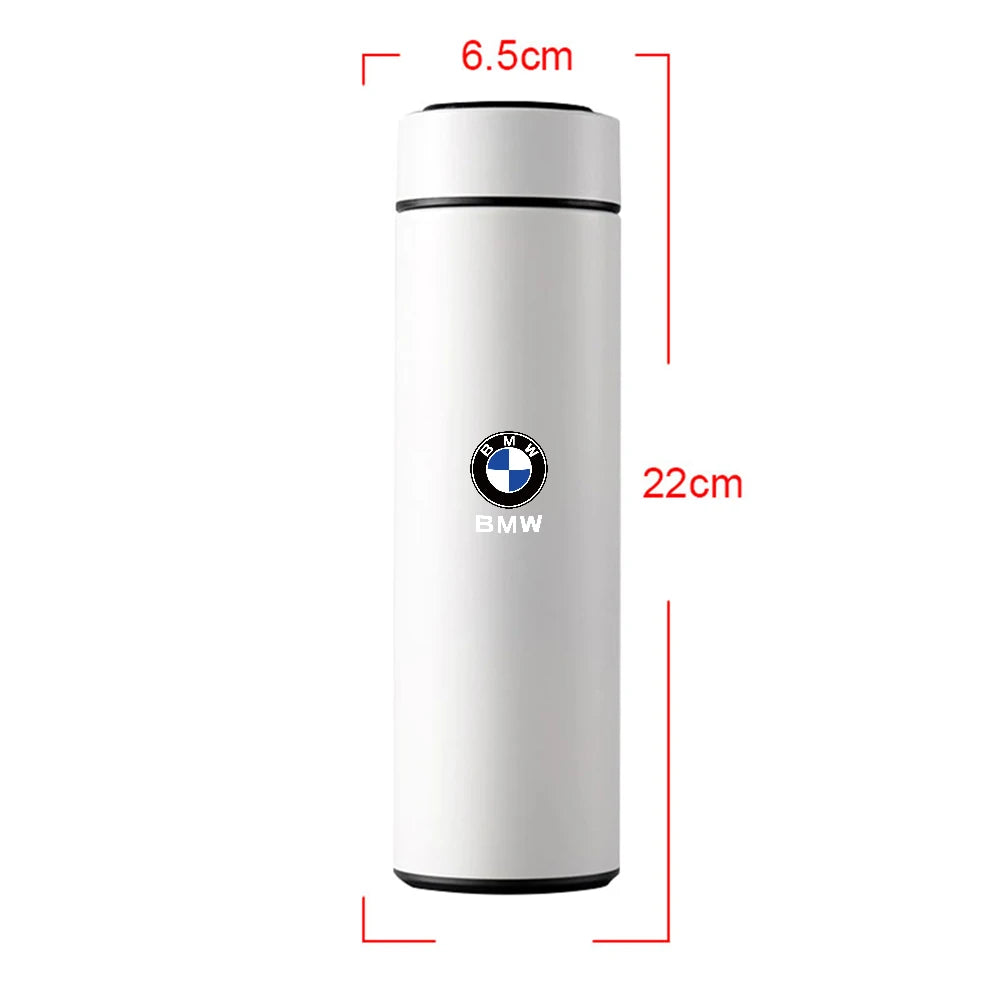 Termo inteligente con pantalla de temperatura, de acero inoxidable 304, con aislamiento al vacío, para BMW M Performance.