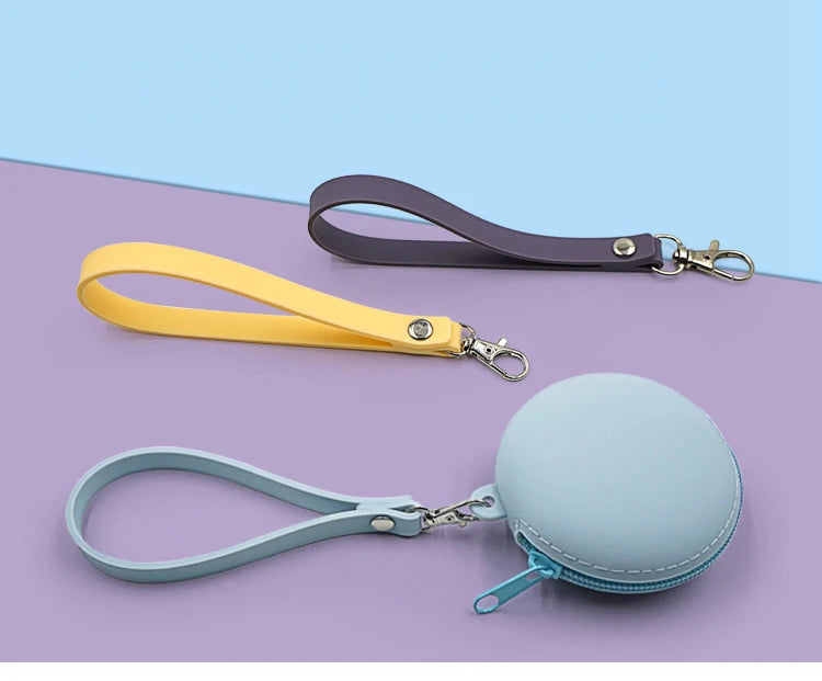 Small Purse Silica gel Handbags For Women Round Shape Mini Luxury Designer Female Messenger Coin Purse