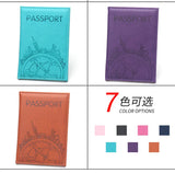 Global Flight Printed Passport Holder Leather Passport Covers Lightweight Airplane Passport Case Id Holder Plane Ticket Holder