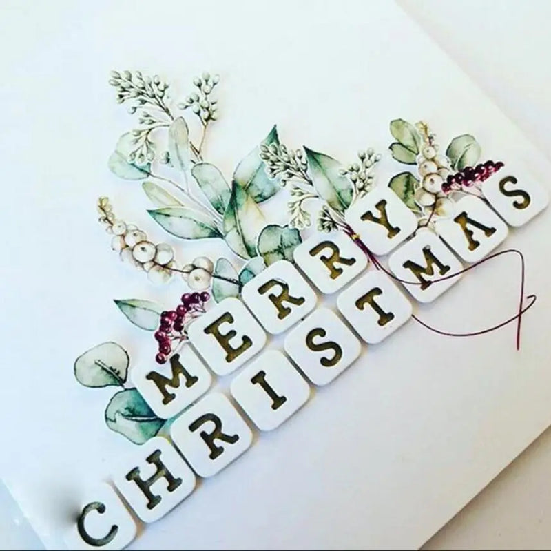 Letter Metal Cutting Dies Stencil Template Die Cut Scrapbooking Embossing Dies Art Decoration Craft Knife Mold