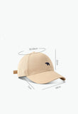 Stylish Bear Embroidered Baseball Cap Sun Protective Breathable Adjustable Ideal Casual Hat Men Women Unisex Baseball Cap