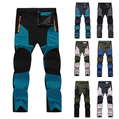 Pantalones de senderismo casuales para las 4 estaciones, pantalones de pesca abrigados para hombres, pantalones tácticos impermeables para deportes al aire libre, pantalones de trekking de montaña