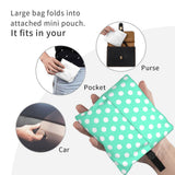 Custom Recycling Classic Black And White Polka Dot Shopping Bag Women Tote Bag Portable Grocery Shopper Bags