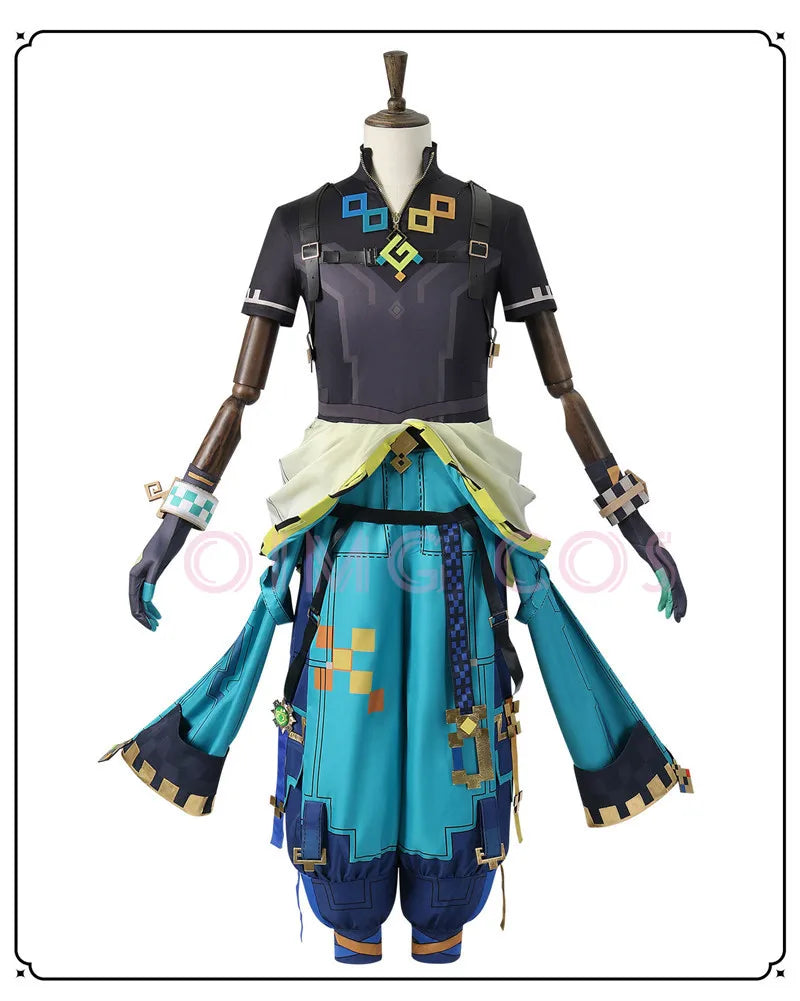 Genshin Impact Kinich Cosplay Costume Adult Carnival Uniform  Anime Halloween Party Costumes Masquerade Women Game