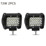 Barra de luz LED para carro, projectores 4x4 offroad, lâmpada de nevoeiro, 12V, farol de diodo 24V, caminhão, fazenda, trator, barco, SUV, ATV, luz de trabalho