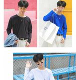 MRMT Brand New Men's T-Shirt 100% Cotton Tshirts Crew Neck Long Sleeve Men T Shirt Tops Tees for Male Pure Cotton Man Clothing