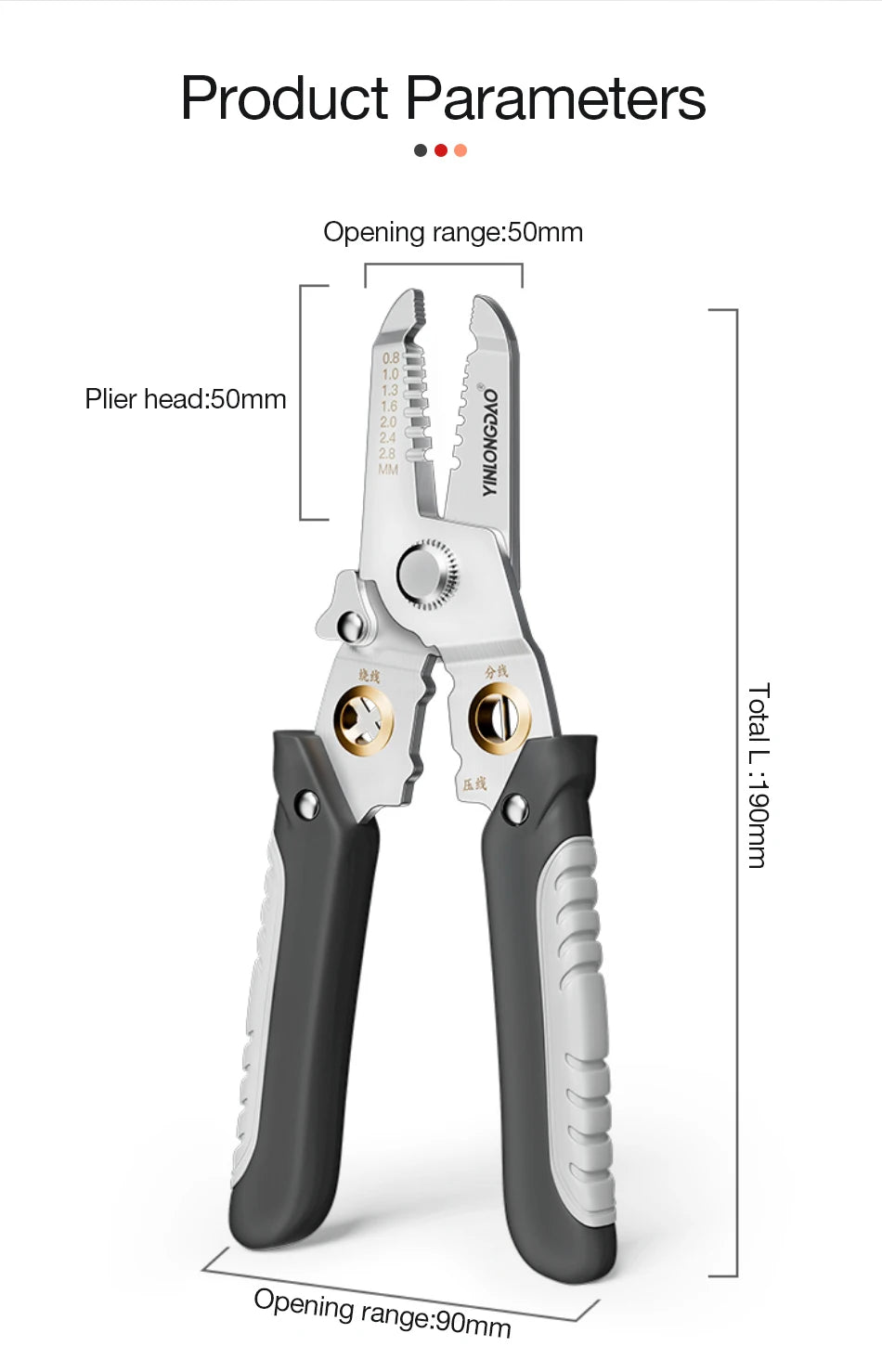 Wire Stripper Decrustation Pliers Multi Tool Ire Stripper Electric Cable Stripper Cutter Multifunctional Wire Repair Tool Pliers